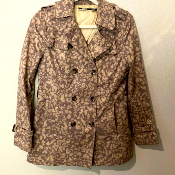 Daughters of the Liberation Double Brest animal print raincoat 800 - Picture 1 of 10